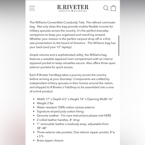 R. Riveter Williams Tote - Picture 7 of 7